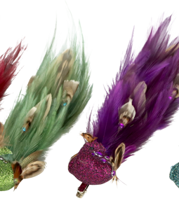 1695 ZIERKLAMMERN PEACOCK S/4